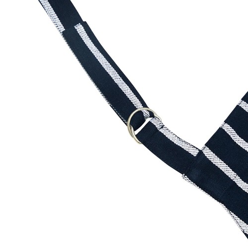 M&S Collection Pure Cotton Striped Apron, One Size, Navy