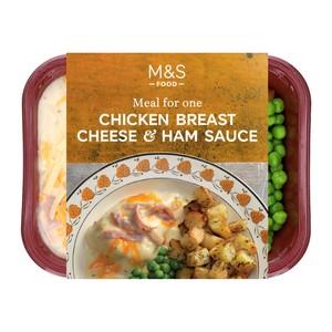 Chicken Breast in Cheese & Ham Sauce