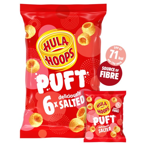 Hula Hoops Puft Salted Multipack Crisps