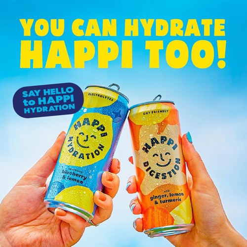 HAPPI Digest Ginger Turmeric and Lemon 4 Pack