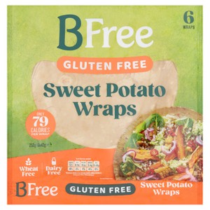 BFree Gluten Free Sweet Potato Wraps 6 Pack 42g