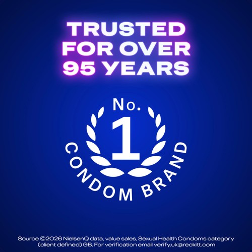 Durex Intense Condoms Ribbed & Dotted Regular Fit