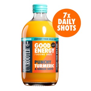 UNROOTED Punchy Turmeric, Ginger & Baobab 7x Dosing Shots 420ml