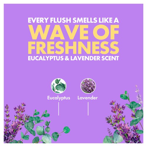 Duck Toilet Fresh Discs Duo Refills Lavender & Eucalyptus