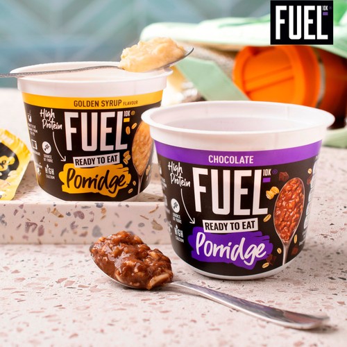FUEL10K Ready to Eat Protein Porridge Oat Cereal Pot Chocolate