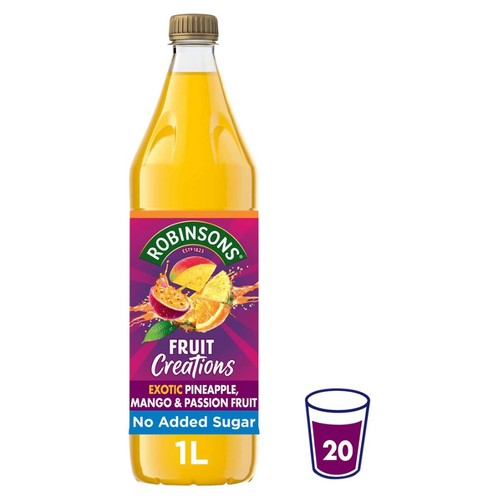 Robinsons Fruit Creations Pineapple, Mango & Passionfruit No Added Sugar