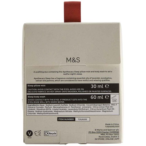 M&S Womens Apothecary Sleep Hanging Gift