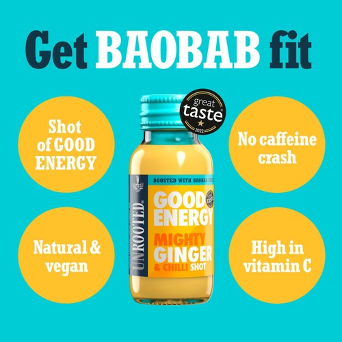 UNROOTED Mighty Ginger, Chilli & Baobab Single Shot