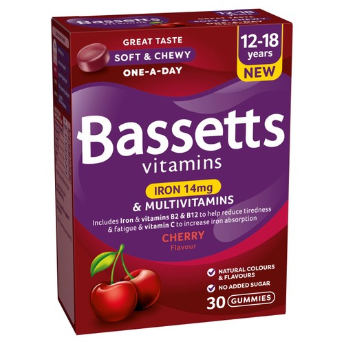Bassetts Vitamins 12-18 Cherry Iron & Multivitamins