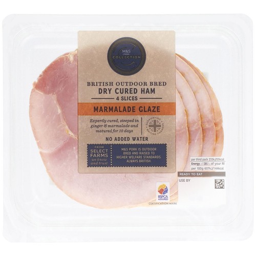 M&S Collection Outdoor Bred Dry Cured Marmalade Ham
