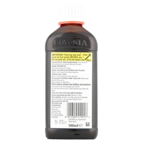 Covonia Dry & Tickly Cough Linctus Oral Solution