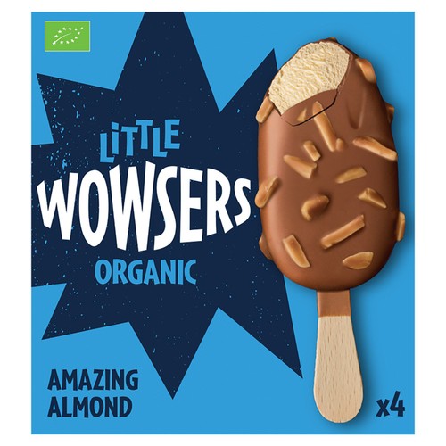 Wowsers Organic Amazing Almond Ice Cream Lollies