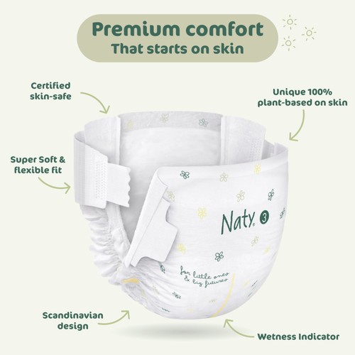 Naty BioEmbrace Nappies Size 3 (4-9kg)