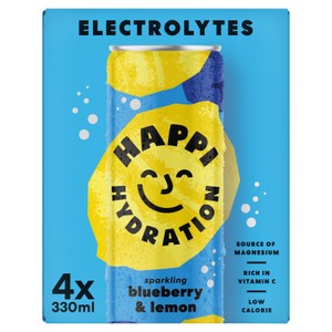 HAPPI Hydrate Blueberry and Lemon 4 Pack
