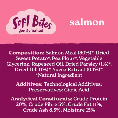 Forthglade Natural Grain-Free Soft Bite Treats with Salmon