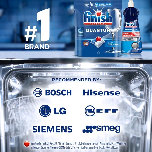 Finish Quantum Infinity Shine Dishwasher Tablets Regular (2x83)