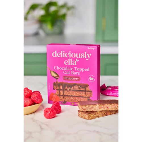 Deliciously Ella Raspberry Chocolate Topped Oat Bar Multipack