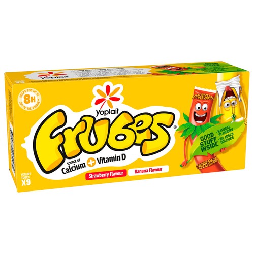 Frubes Kids Banana & Strawberry Yoghurt Tubes
