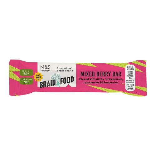 M&S Brain Food Mixed Berry Bar