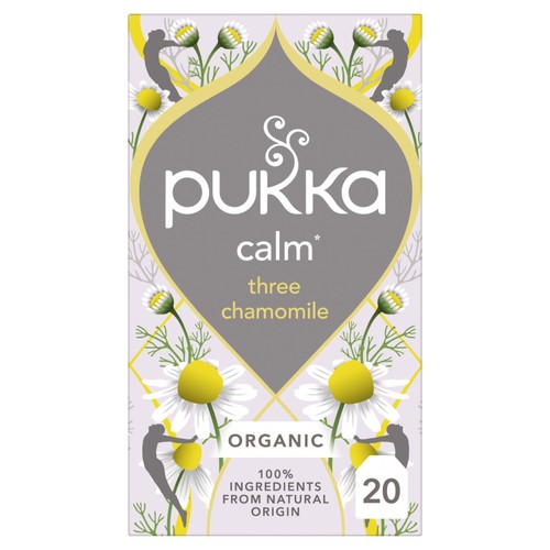 Pukka Organic Three Chamomile Tea x20 Home-Compostable Herbal Tea Bags