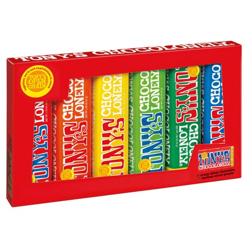 Tony's Chocolonely Rainbow Tasting Pack Fairtrade