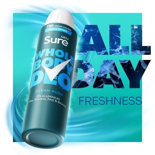 Sure Men Whole Body Ocean Rush Deodorant