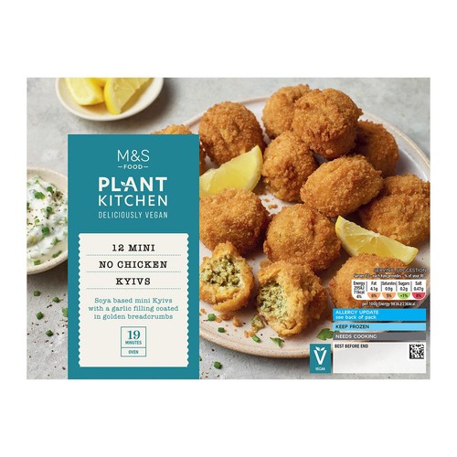 M&S Plant Kitchen No Chicken Kyivs Frozen