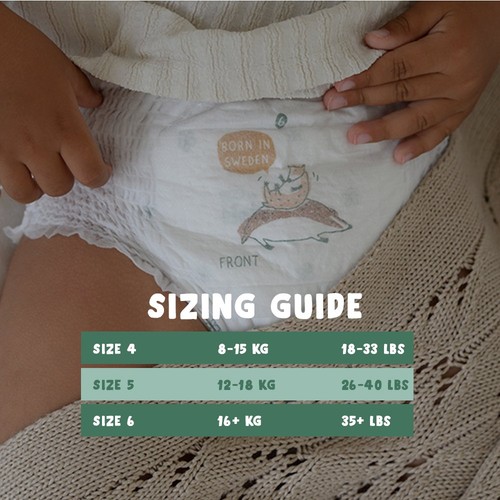 Naty FreeMovers Nappy Pull on Pants Size 5 (12-18kg)