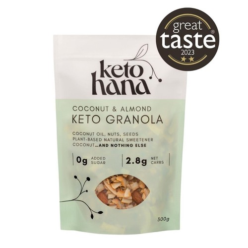 Keto Hana Coconut & Almond (plant based) Low Sugar Granola