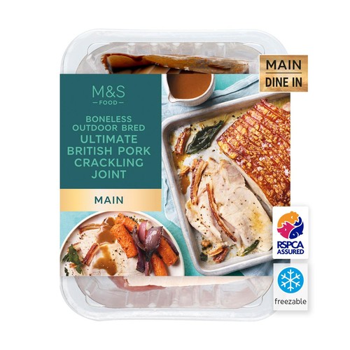 M&S Collection British Outdoor Bred Ultimate Pork Crackling Joint
