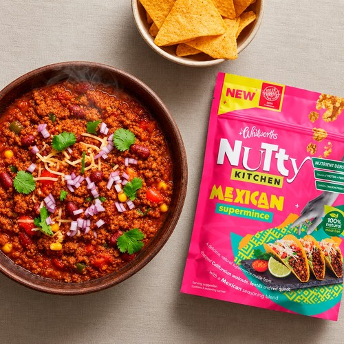 Whitworths Nutty Kitchen Plant Based Mexican Mince