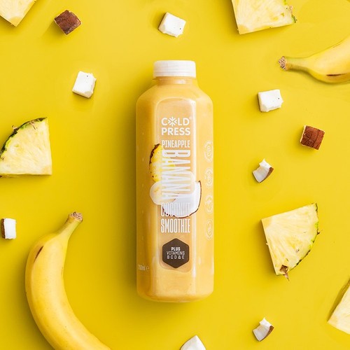 Coldpress Pineapple Banana Coconut Smoothie Plus Vitamins
