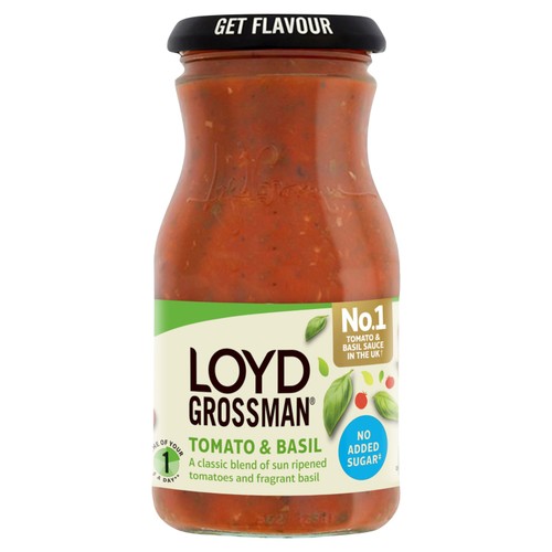 Loyd Grossman Tomato & Basil No Added Sugar Pasta Sauce