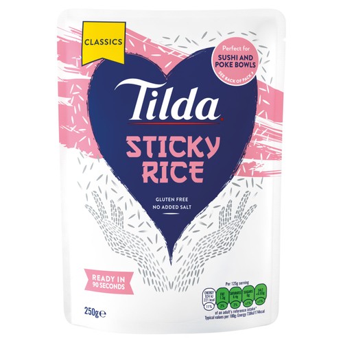 Tilda Microwave Sticky Medium Grain Rice