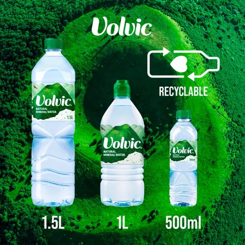 Volvic Still Natural Mineral Spring Bottled Water