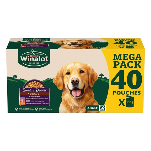 Winalot Sunday Dinner Mixed in Gravy Wet Dog Food 