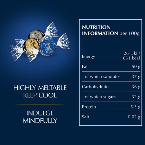 Lindt Lindor Dark Assorted Chocolate Truffles Box
