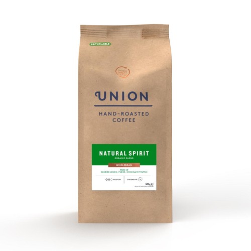 Union Hand-Roasted Coffee Natural Sprit Organic Wholebean