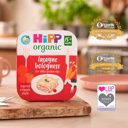 HiPP Organic Lasagne Bolognese Toddler Tray Meal 15+ Months
