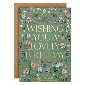 Floral Vases Birthday Card