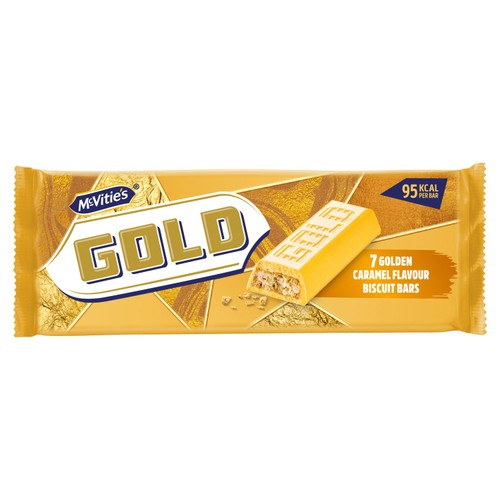 McVitie's Gold Caramel Flavour Biscuit Bars Multipack 