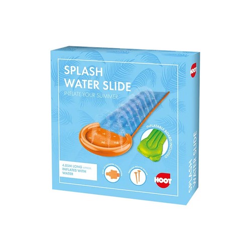 Hoot Inflatable Splash Water Slide