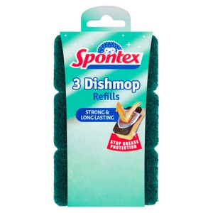 Spontex Dishmop Refills Kitchen Washing up Liquid Sponge Scourers