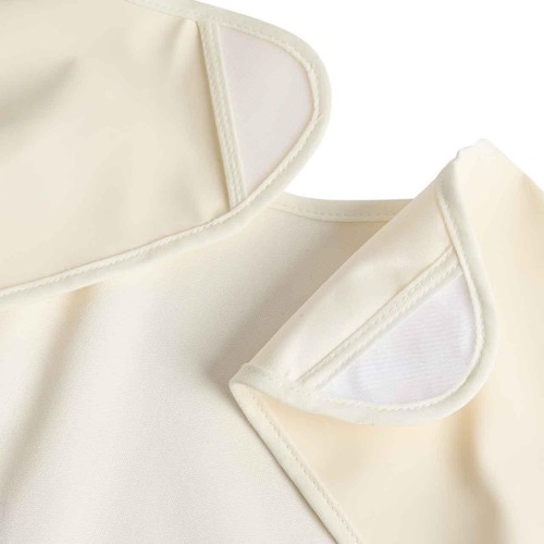 M&S Unisex Popcorn Dribble Bib, 2-3 Y, Cream