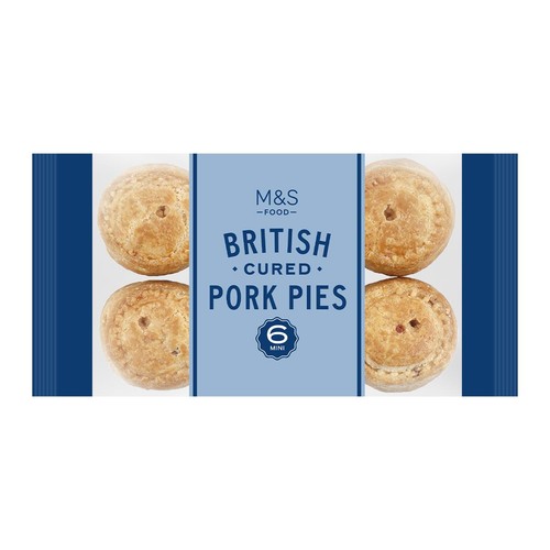 M&S 6 Mini Cured Pork Pies