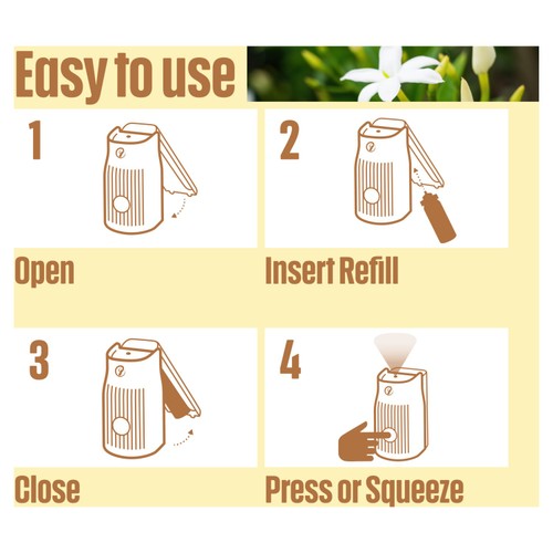 Glade ONE Touch & Spray Holder Sandalwood and Jasmine Air Freshener