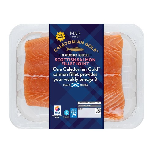 M&S Scottish Salmon Fillet Joint Skin On