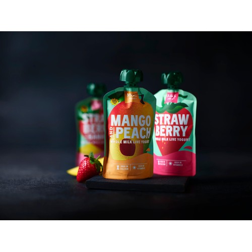 M&S Mango & Peach Whole Milk Live Yogurt