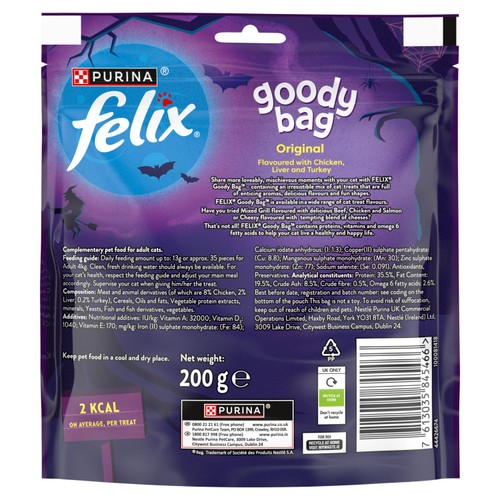 Felix Goody Bag Original Chicken Liver and Turkey Cat Treats