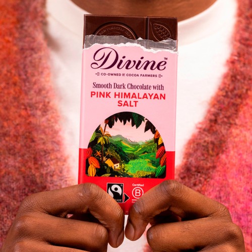 Divine 60% Dark Chocolate Pink Himalayan Salt